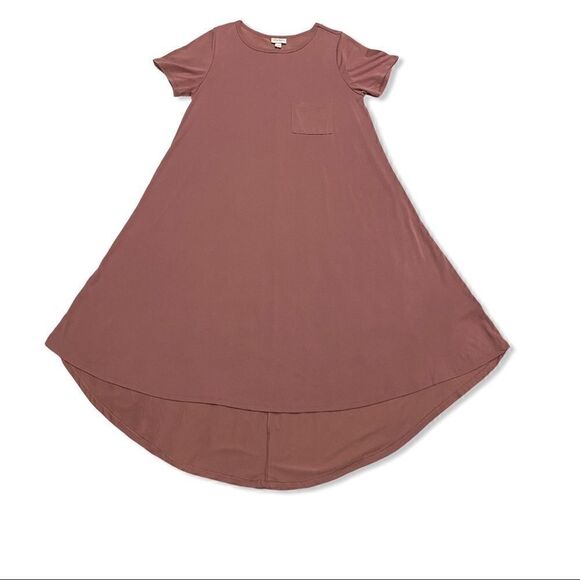 LuLaRoe Carley Dress-NWOT Dusty Rose-Size Small - Picture 2 of 5